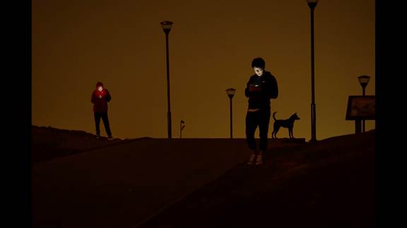 說明: Macintosh HD:Users:chendong:Desktop:張乾琦 工作坊:工作坊:官方作品:中文圖說:不存在的戰(zhàn)爭:1. 張乾琦，“不存在的戰(zhàn)爭”視頻截圖，2017.jpg